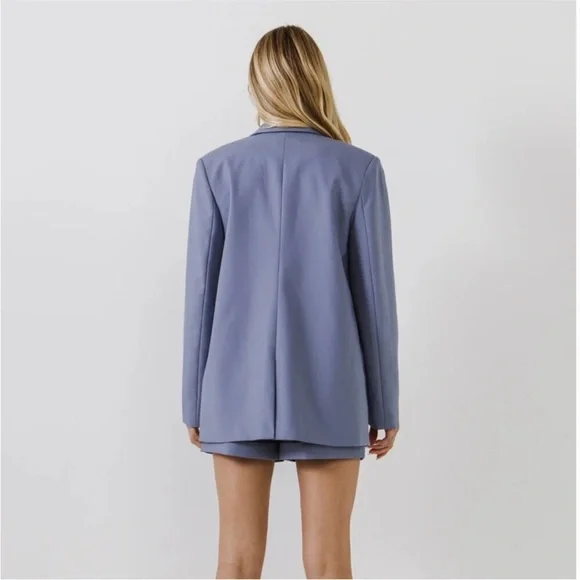 💙Endless Rose Oversized Single Breasted Blazer & Shorts Set - Picture 6 of 16